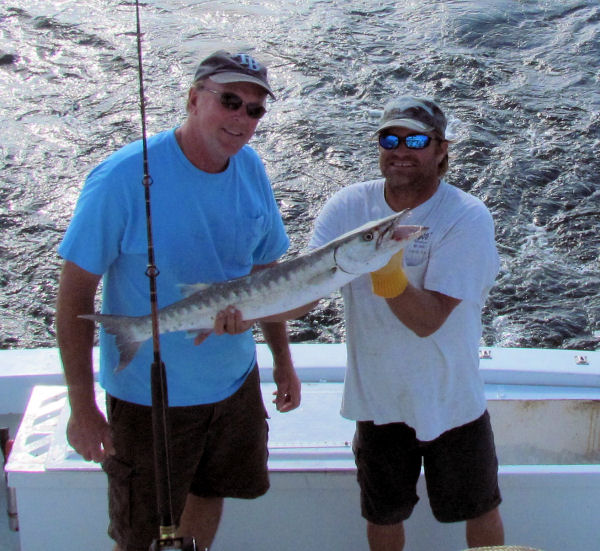 Barracuda caught in Key West fishing on charter boat Southbound from Charter Boat Row Key Wes