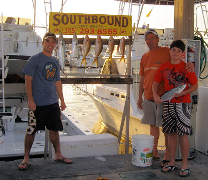 Caught fishing aboard the Charter Boat Southbound in Key West Florida