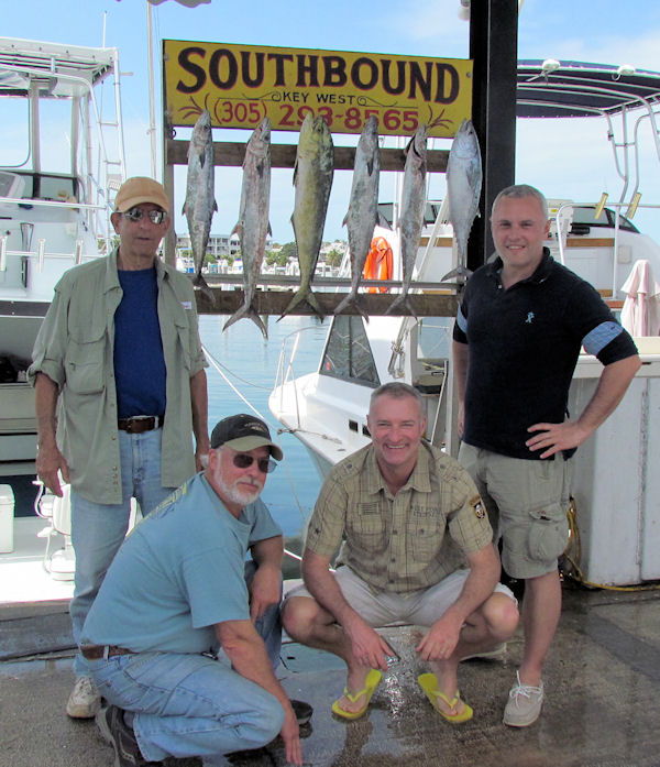 Barracudal, Bonito, dolphin and Kingfish caught fishing in Key West on Charter Boat Southbound from Charter Boat Row Key West