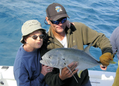 Big Cravalle Jack caught deep sea fishing in Key West, Florida on Charter boat Southbound from Charter Boat Row, Key West