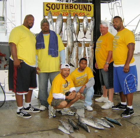 Wahoo, Black Fin Tuna, Ceor Mackerel and Kingfish caught deep sea fishing Key West, Florida on Key West Charter Boat Southbound from Charter Boat Row Key West