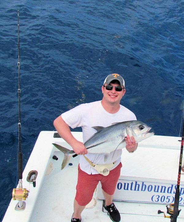 Horse Eye Jack caught fishing Key West on charter boat Southbound from Charter Boat Row Key West