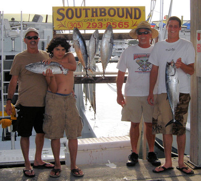 Bonitos caught fishing charter boat Southbound in Key West Florida