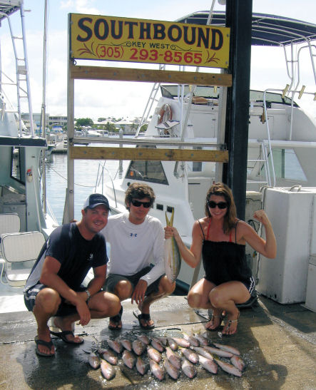 Yellow Tail Snapper caught fishing key West on charter boat Southbound from Charter Boat Row