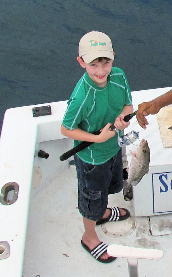 Gray Snapper caught in Key West fishing on charter boat Southbound from Charter Boat Row