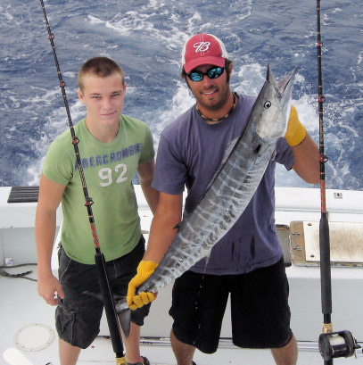 Wahoo caught fishing Key West Florida on charter boat Southbound