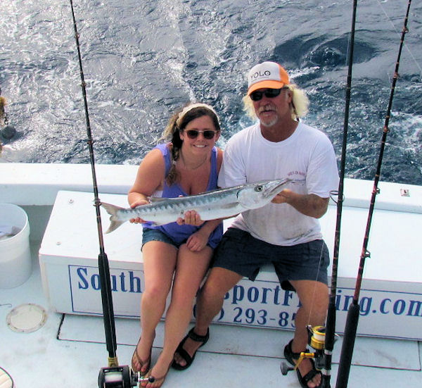 Barracuda Caught in Key West fishing on charter boat Southbound