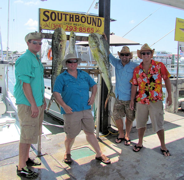 dolphin Fish Caught in Key West fishing on charter boat Southbound