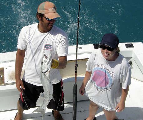 Barracuda caught fishing Key West Florida on charter boat Southbound