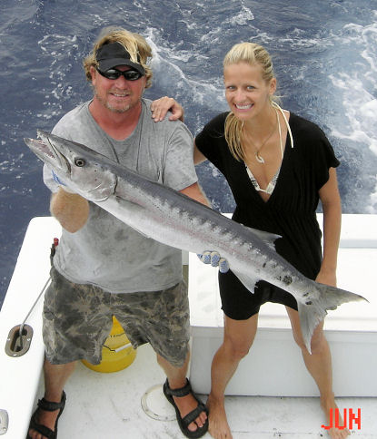 Big Barracuda caught fishing key west on charter boat Southbound from Charter Boat Row, Key West