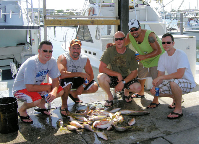 Yellow Tail Snapper caught fishing key West on charter boat Southbound from Charter Boat Row, Key West