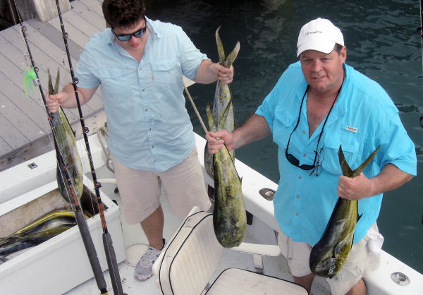 Dolphin caught in Key West fishing on charter boat Soutbhbound from Charter Boat Row Key West