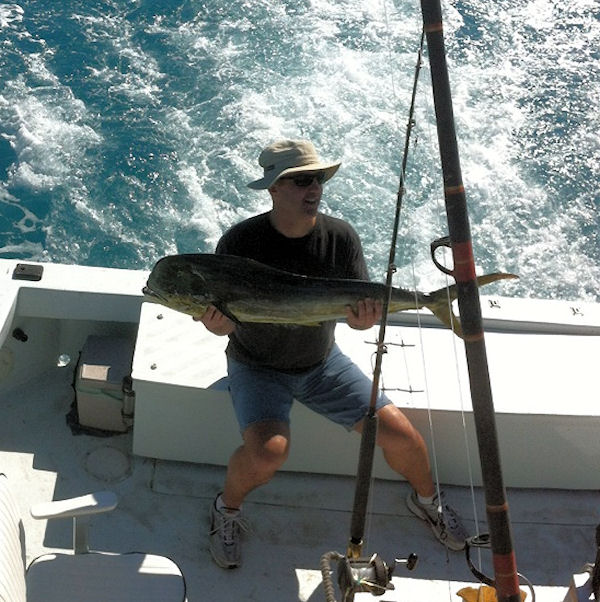 Dolphin caught fishing in Key West on Charter Boat Southbound from Charter Boat Row Key West