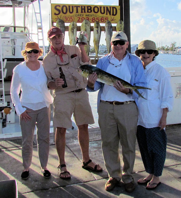 Dorado or Mahi caught fishing in Key West on Charter Boat Southbound from Charter Boat Row Key West