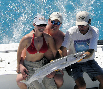 Barracuda caught aboard Key West Fishing Charter Boat Southbound