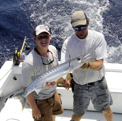 Barracuda caught fishing Key West on charter boat Southbound