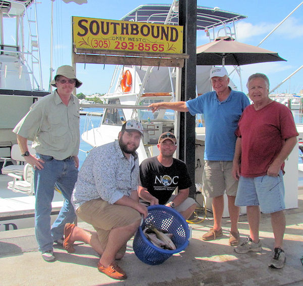 Yellow Tail Snapper caught fishing Key West on charter boat Southbound from Charter Boat Row Key West