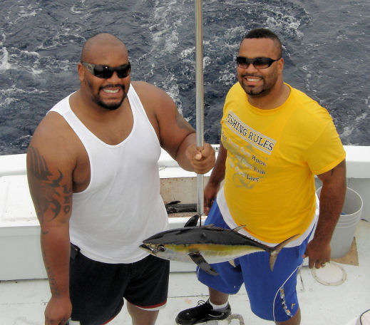 Black Fin Tuna caught deep sea fishing Key West, Florida on Key West Charter Boat Southbound from Charter Boat Row Key West
