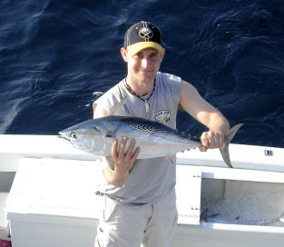 Bonito caught on Key West deep sea fishing charter boat Southbouhd from Charter Boat Row Key West