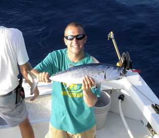 Bonito caught on Key West deep sea fishing charter boat Southbouhd from Charter Boat Row Key West