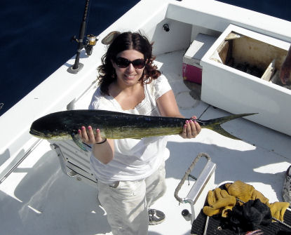 Amberjack caught on Key West deep sea fishing charter boat Southbouhd from Charter Boat Row Key West