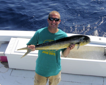 Amberjack caught on Key West deep sea fishing charter boat Southbouhd from Charter Boat Row Key West