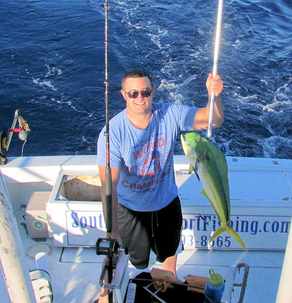 Dolphin caught fishing Key West on charter boat Southbound from Charter Boat Row Key West