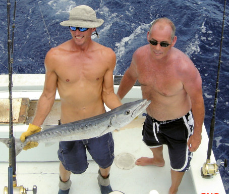 Barracuda caught fishing on charter boat Southbound in Key West, Florida