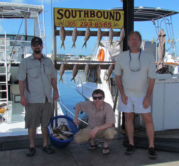 Snapper caught fishing Key West on charter boat Southbound from Charter Boat Row Key West