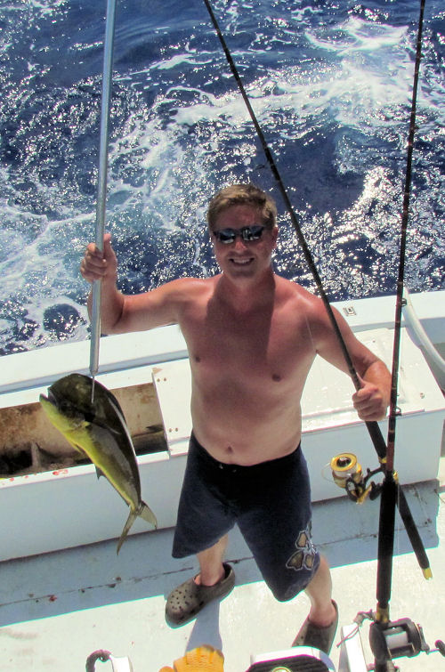 dolphin caught in Key West fishing on charter boat Southbound