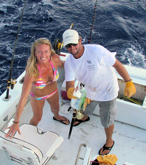 dolphin caught in Key West fishing on charter boat Southbound