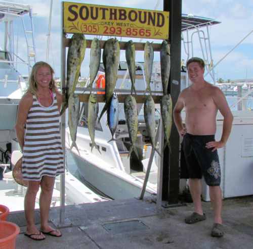 dolphin caught in Key West fishing on charter boat Southbound