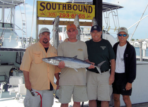 King Mackerel caught fishing Key West on Key West custom charter boat Southbound out of Key West Charter Boat Row.