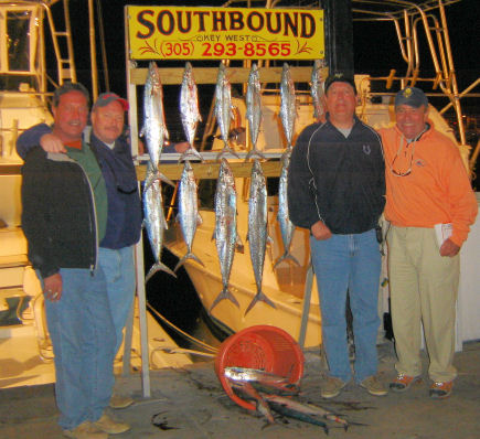 Good catch of Cero Mackerel caught fishing Key West Florida on Key West charter sportfishing boat Southbound from Charter Boat Row