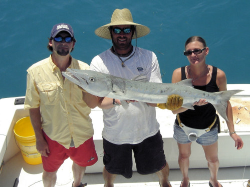 Barracuda caught fishing Key West Florida on charter boat Southbound