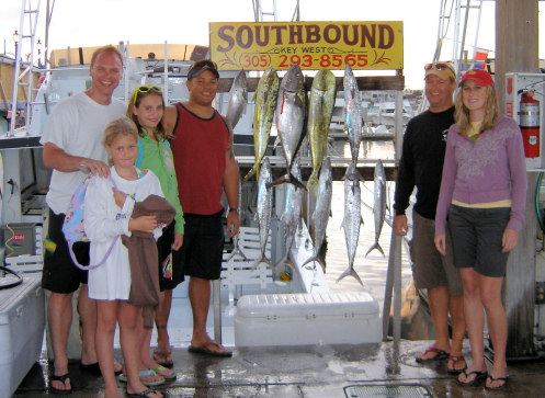 Fish caught in Key West fishing aboard charter boat Southbound
