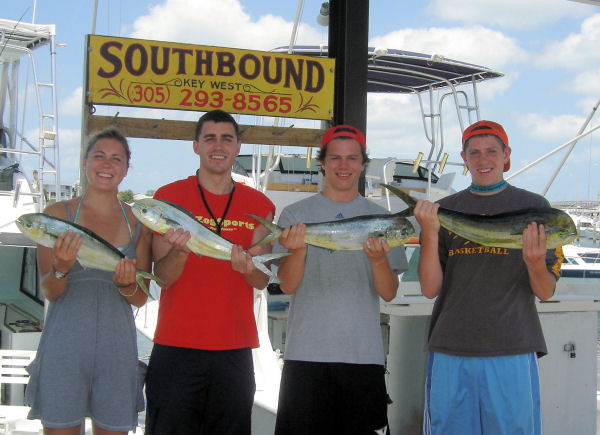 Dolphin caugth in Key West fishing on Key West charter boat Southbound from Charter Boat Row