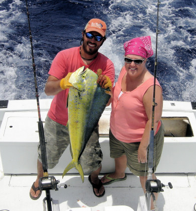Dolphin caught fishing Key West on charter boat Southbound