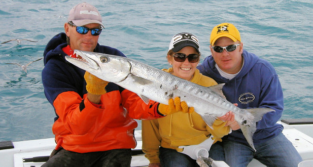Barracuda caught fishing Key West on the charter Boat Southbound