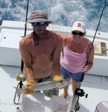 Barracuda caught fishing on the Charter Boat Southbound in Key West, Florida