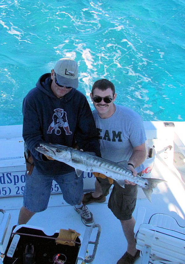 Barracuda caught fishing Key West on charter boat Southbound from Charter Boat Row Key West