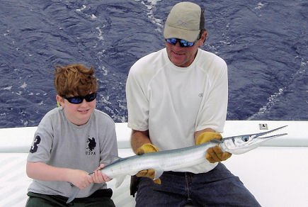 Houndfish caught deep sea fishing on Key West fishing boat Southbound from Charter Boat Row