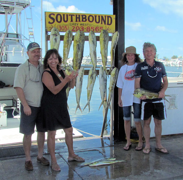 Dolphin caught fishing in Key West on Charter Boat Southbound from Charter Boat Row Key West