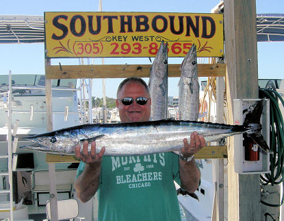 Wahoo caught fishing in Key West on charter boat Southbound