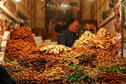 variety of treats in for sale in market square
