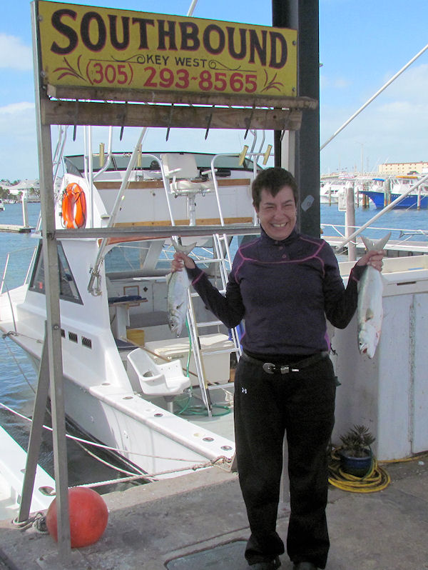 Bluefish caught fishing in Key West on Charter Boat Southbound from Charter Boat Row Key West