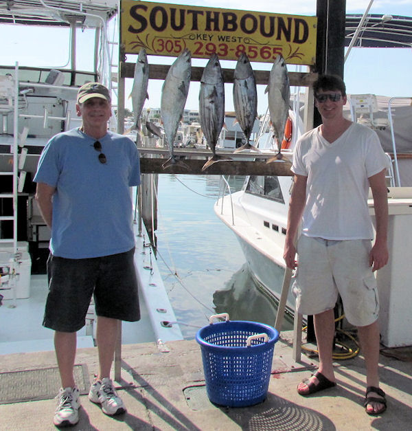 Skip Jack Tuna caught and released fishing Key West on charter boat Southbound from Charter Boat Row Key West