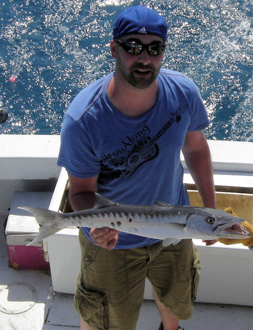 Barracuda caught in Key West fishing on charter boat Southbound from Charter Boat Row Key West