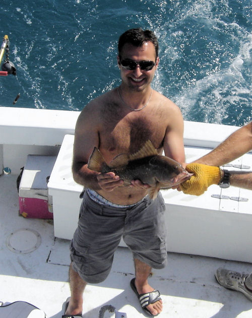 Red Grouper caught in Key West fishing on charter boat Southbound from Charter Boat Row Key West