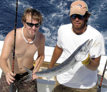 Barracuda caught fishing Key West Florida on charter boat Southbound
